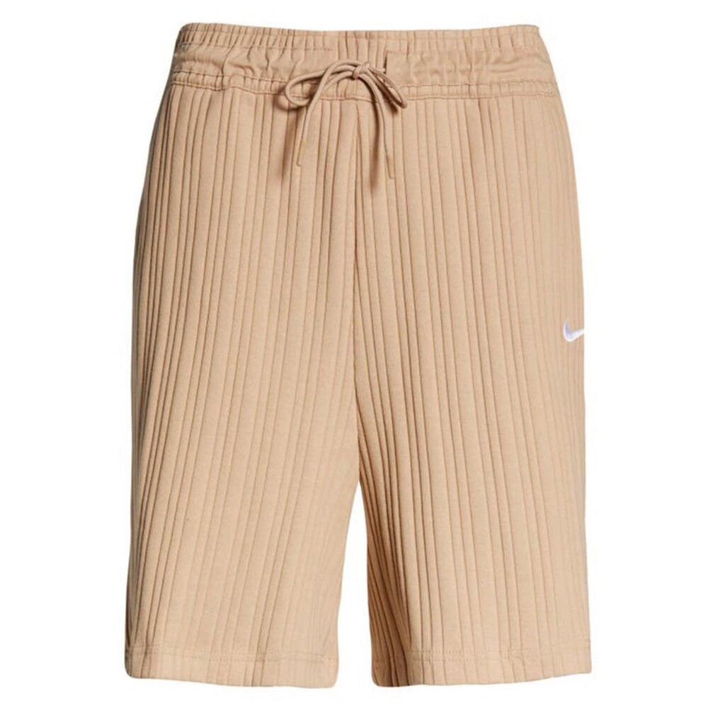 Nike Women's Sportswear High Rise Ribbed Jersey Baller Basketball Shorts Cotton